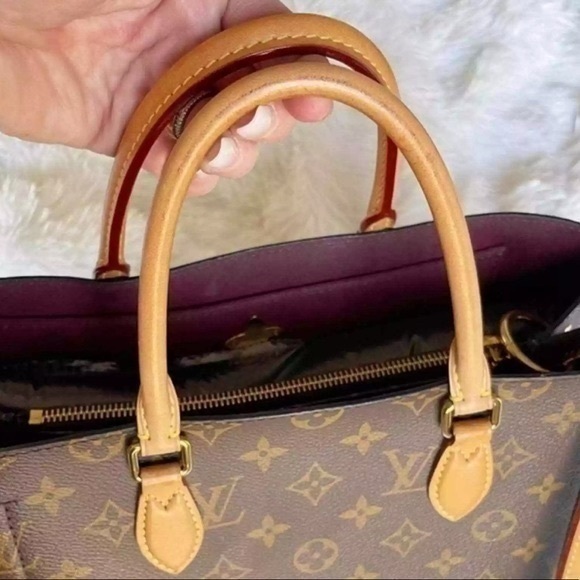 ✖️SOLD✖️ Louis Vuitton Tote Monogram Suede Shoulder Flower Bag - Picture 9 of 16